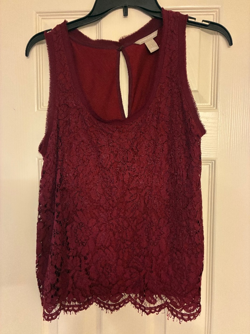 Lace Maroon Top